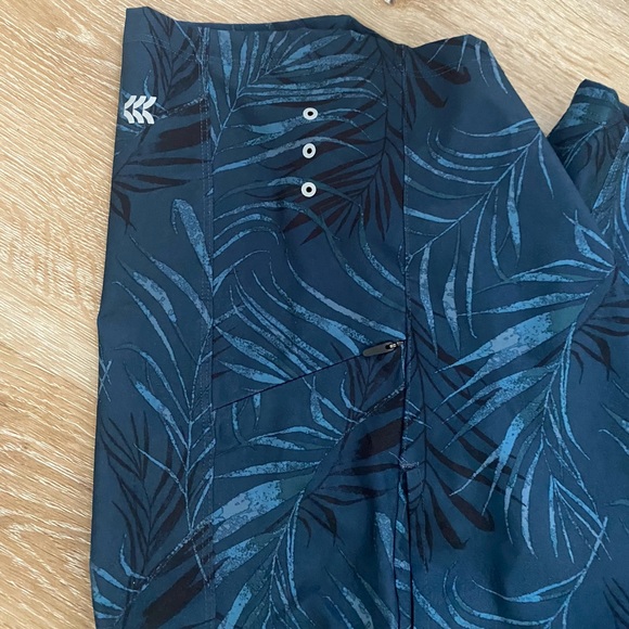 Mens Navy Swim Trunks - Picture 3 of 4